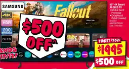 JB Hi-Fi Samsung 55" 4K Smart AI OLED TV offer