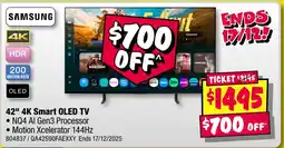 JB Hi-Fi Samsung 42" 4K Smart OLED TV offer