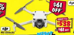 JB Hi-Fi DJI Mini 3 Drone (GL) offer