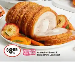 IGA PORK Australian Boned & Rolled Pork Leg Roast offer