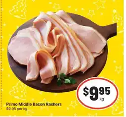 IGA Primo Middle Bacon Rashers offer