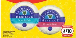 IGA Tasmanian heritage double brie or camembert offer