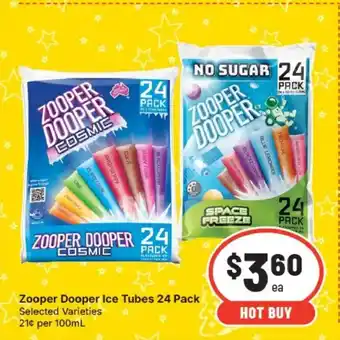 Zooper dooper ice tubes