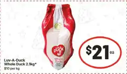 IGA Luv-A-Duck Whole Duck offer