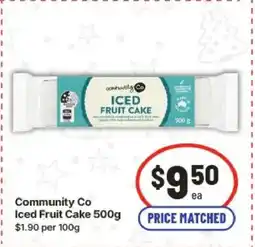IGA Comunity co iced fruit cake offer