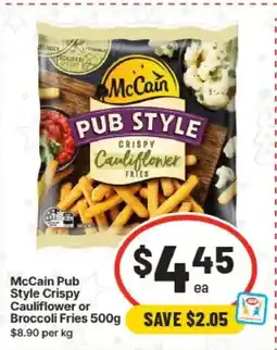 IGA McCain Pub Style Crispy Cauliflower or Broccoli Fries offer