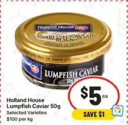 IGA Holland House Lumpfish Caviar offer