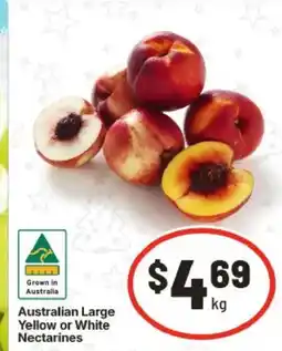 IGA Australian Large Yellow or White Nectarines offer