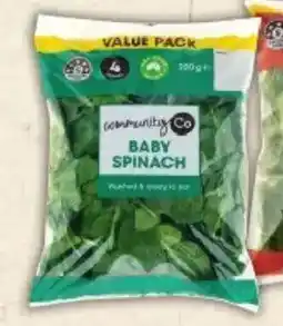 IGA Community Co Baby Spinach Big Bag offer