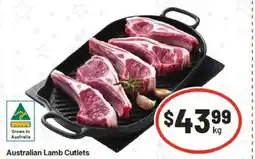 IGA Australian Lamb Cutlets offer