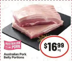 IGA Australian Pork Belly Portions offer
