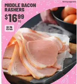 IGA Middle bacon rashers offer