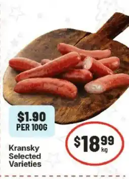 IGA Kransky selected varieties offer