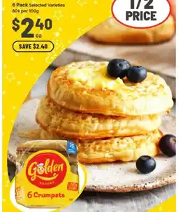IGA Golden crumpet rounds offer