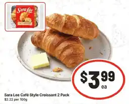 IGA Sara Lee Café Style Croissant offer