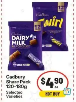 IGA Cadbury Share Pack offer