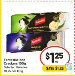 IGA Fantastic Rice Crackers offer