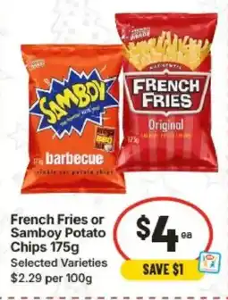 IGA French Fries or Samboy Potato Chips offer