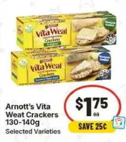 IGA Arnott's Vita Weat Crackers offer