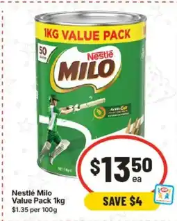 IGA Nestlé Milo Value Pack offer