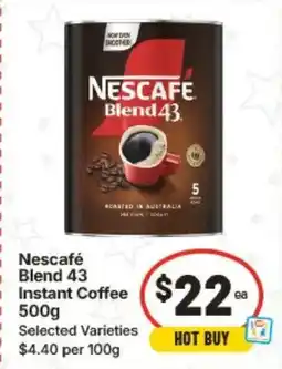 IGA Nescafe blend 43 instant coffee offer