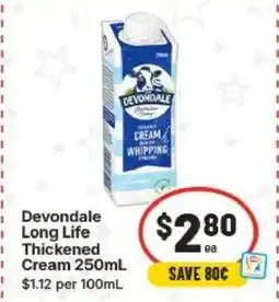 IGA Devondale long life thickened cream offer