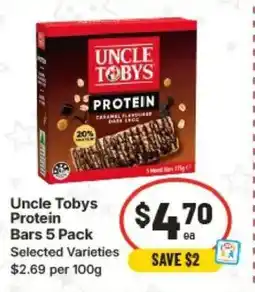 IGA Uncle Tobys Protein Bars offer