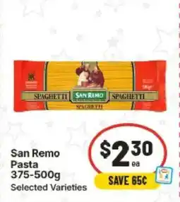 IGA San remo pasta offer