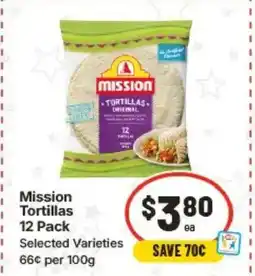 IGA Mission tortillas 12 pack offer