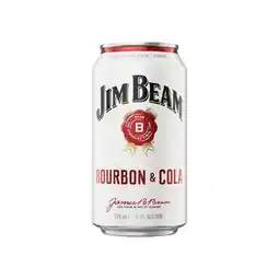 Woolworths Jim Beam White Label Bourbon & Cola Cans offer