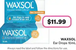Priceline Waxsol ear drops offer