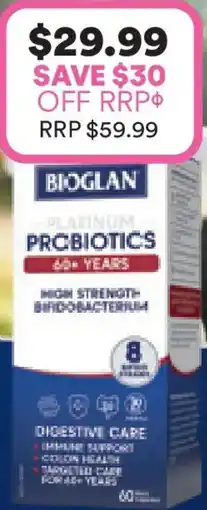 Priceline Bioglan platinum probiotics offer