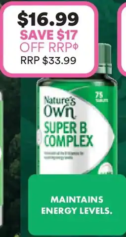 Priceline Nature's Own Super B Complex offer