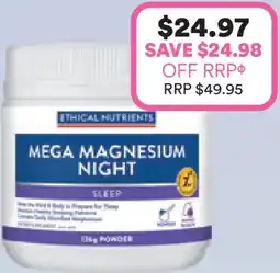 Priceline Ethical hutrients mega magnesium offer
