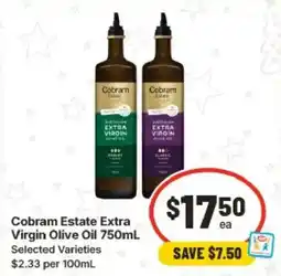 IGA Cobram Estate Extra Virgin Olive Oil offer