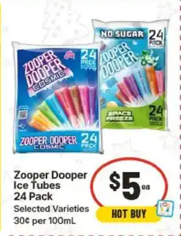 IGA Zooper Dooper Ice Tubes offer