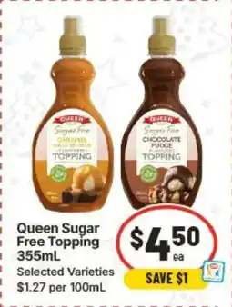 IGA Queen Sugar Free Topping offer