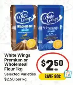 IGA White Wings Premium or Wholemeal Flour offer