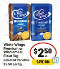 IGA White Wings Premium or Wholemeal Flour offer
