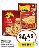 IGA McCain Red Box Frozen Meal offer