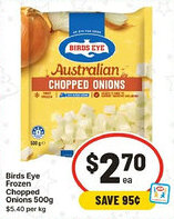 IGA Birds Eye Frozen Chopped Onions offer