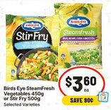 IGA Birds Eye SteamFresh Vegetables or Stir Fry offer