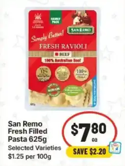 IGA San Remo Fresh Filled Pasta offer