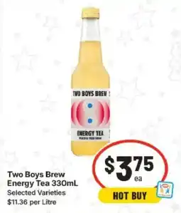 IGA Two Boys Brew Energy Tea offer