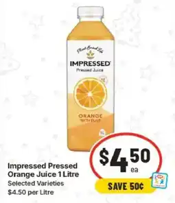 IGA Impressed Pressed Orange Juice offer