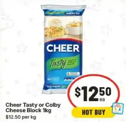 IGA Cheer Tasty or Colby Cheese Block offer