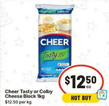 IGA Cheer Tasty or Colby Cheese Block offer