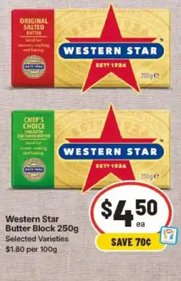 IGA Western Star Butter Block offer