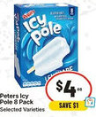 IGA Peters Icy Pole Selected Varieties offer