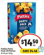 IGA Patties Party Pack offer